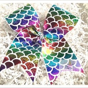 Mermaid cheer bows.